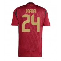 Camisa de time de futebol Bélgica Amadou Onana #24 Replicas 1º Equipamento Europeu 2024 Manga Curta